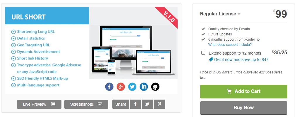 [CodeCanyon] Short URL with Ads - скрипт коротких _0.jpg